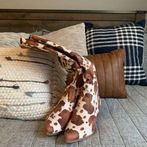 Cow Print boots
